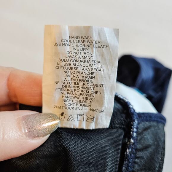 Swim Solutions Triple Tiered Fauxkini One Piece Swimsuit Women's 8 - Picture 10 of 11